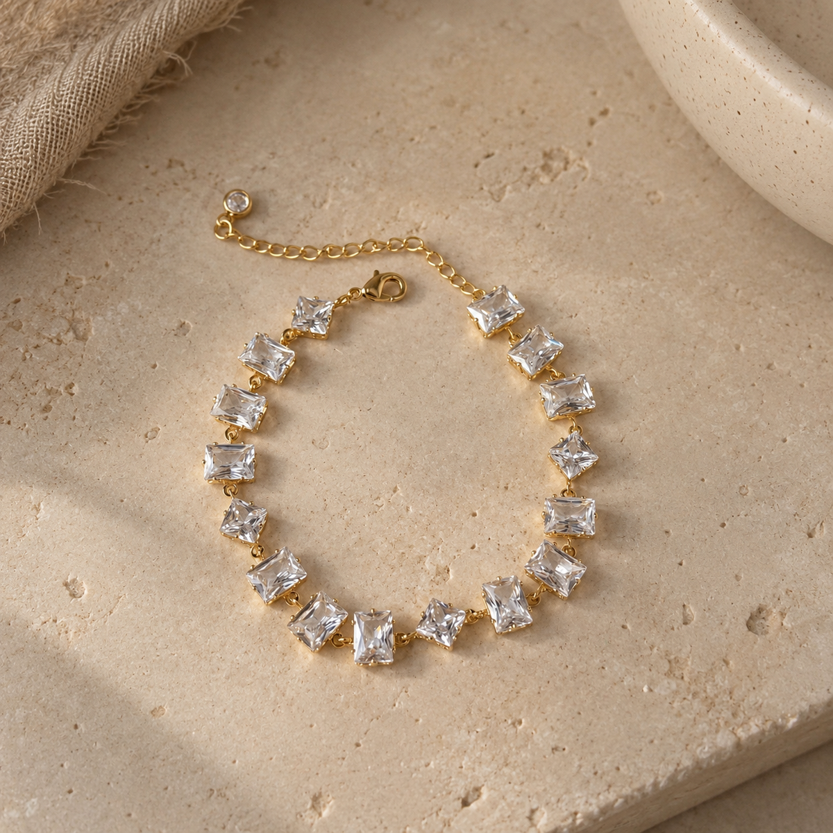 Crystal White Stone Bracelet