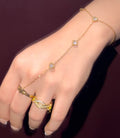 Celeste heart handchain