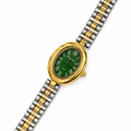 Vintage green dial watch