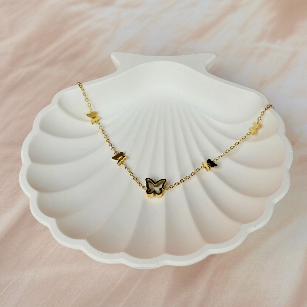 Butterfly Charm Gold Bracelet