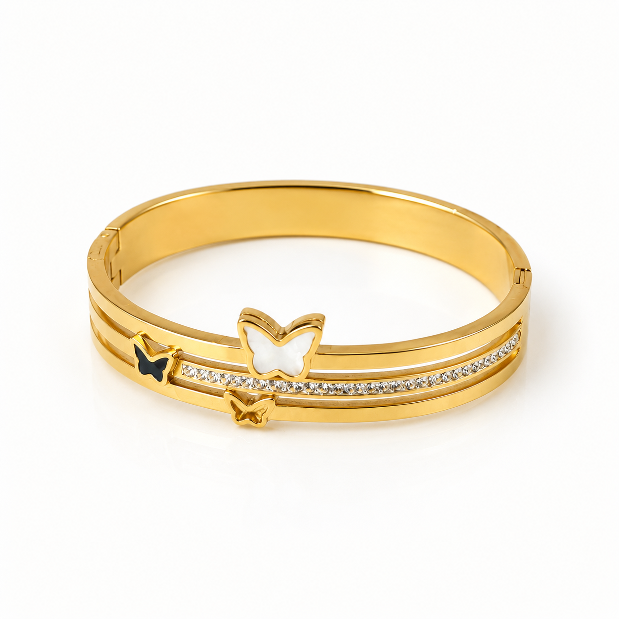 Golden Butterfly Grace Bangle