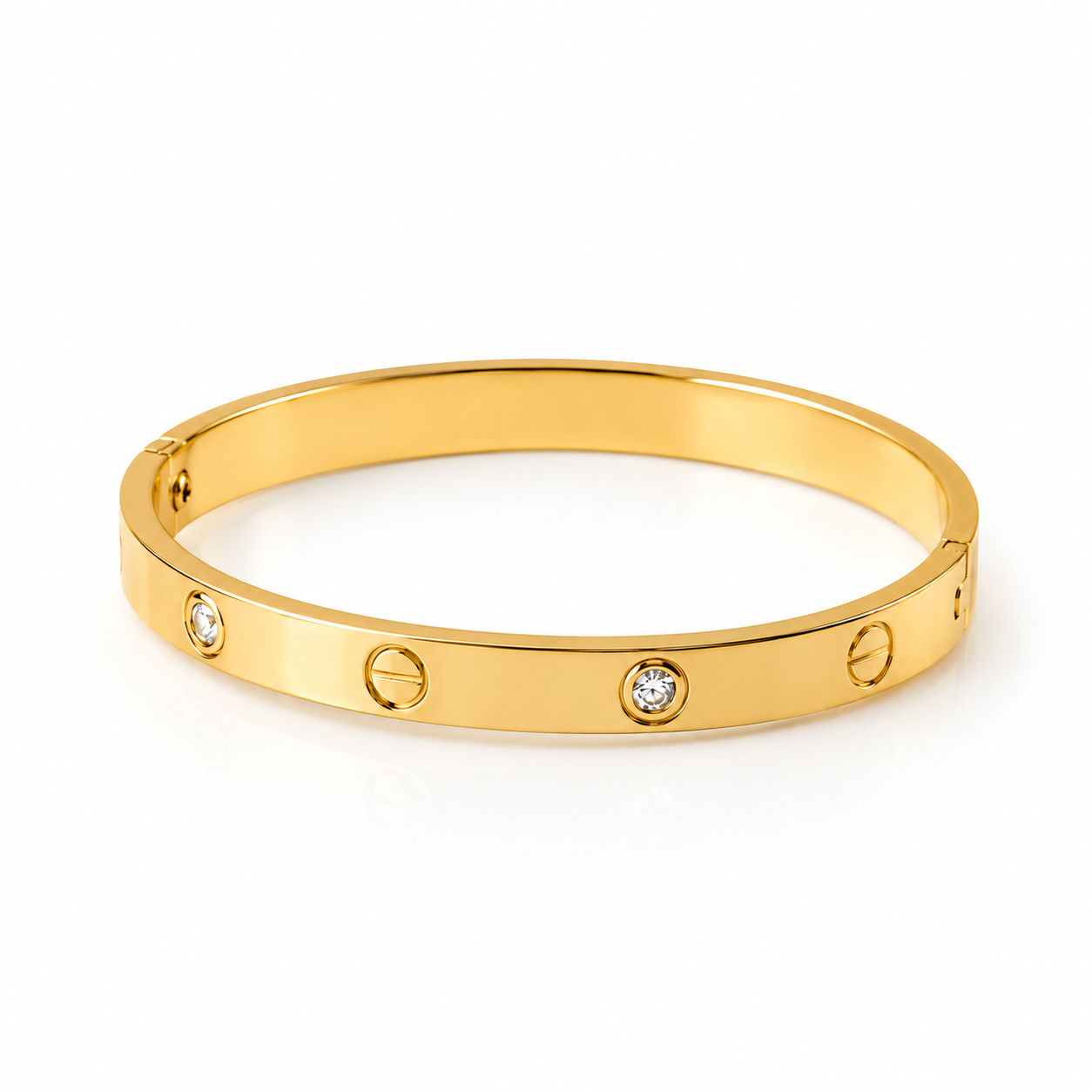 Watch Stack Gold Bangle