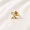 Rose Flower Gold Ring