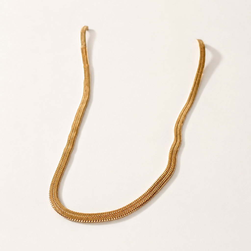 Snake Chain Gold Necklace