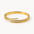 Sleek Glow Gold Bangle