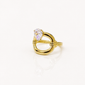 Luna Drop Crystal Ring