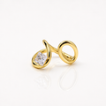 Auric Twist Crystal Ring