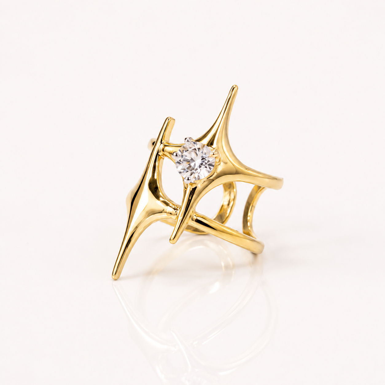 Starluxe Crown Crystal Ring