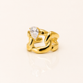 Velvet Knot Crystal Ring