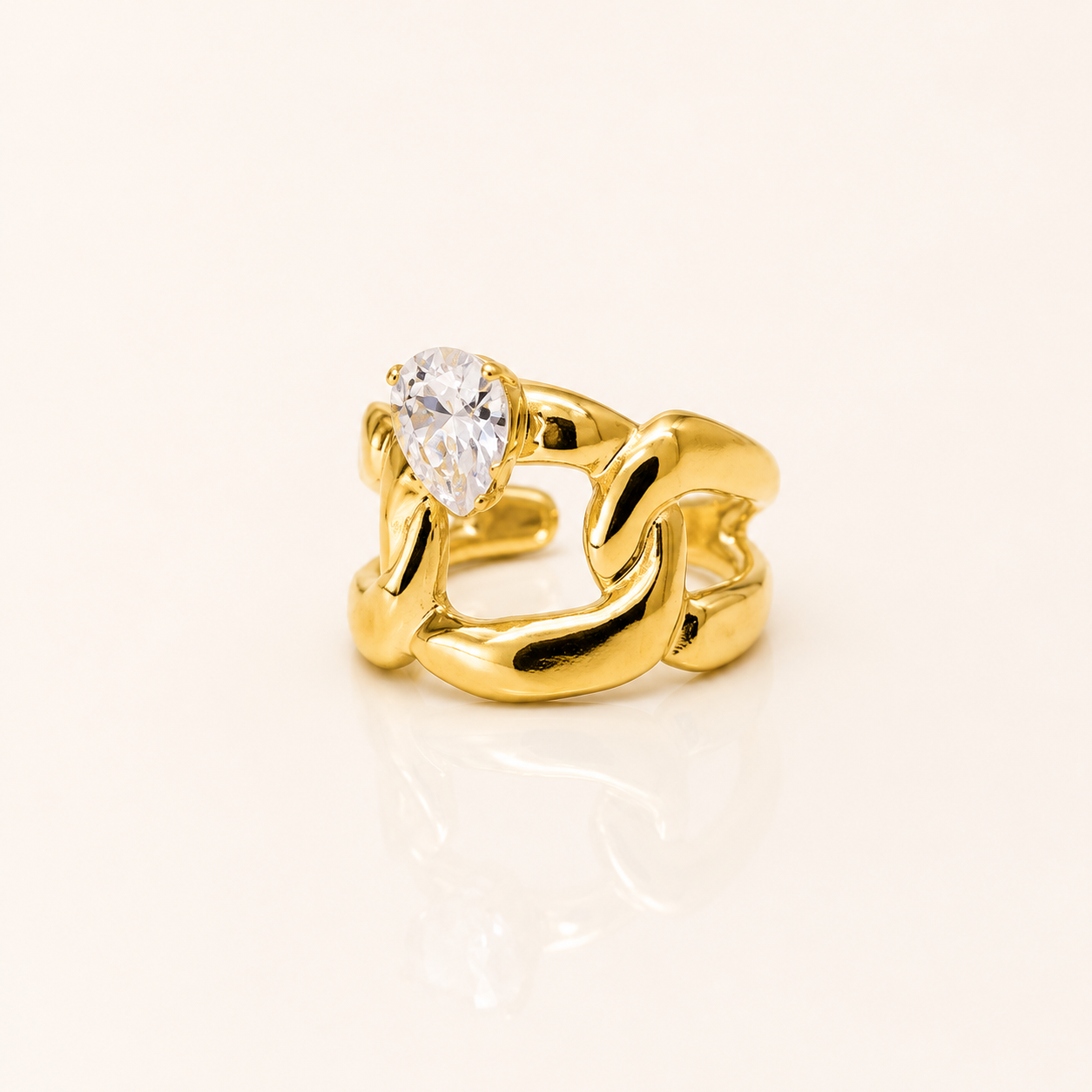 Velvet Knot Crystal Ring