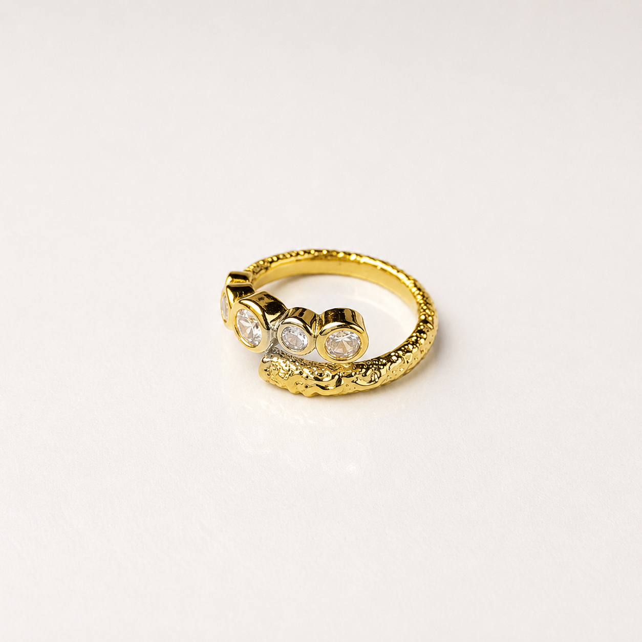 Trinity Crystal Band Ring