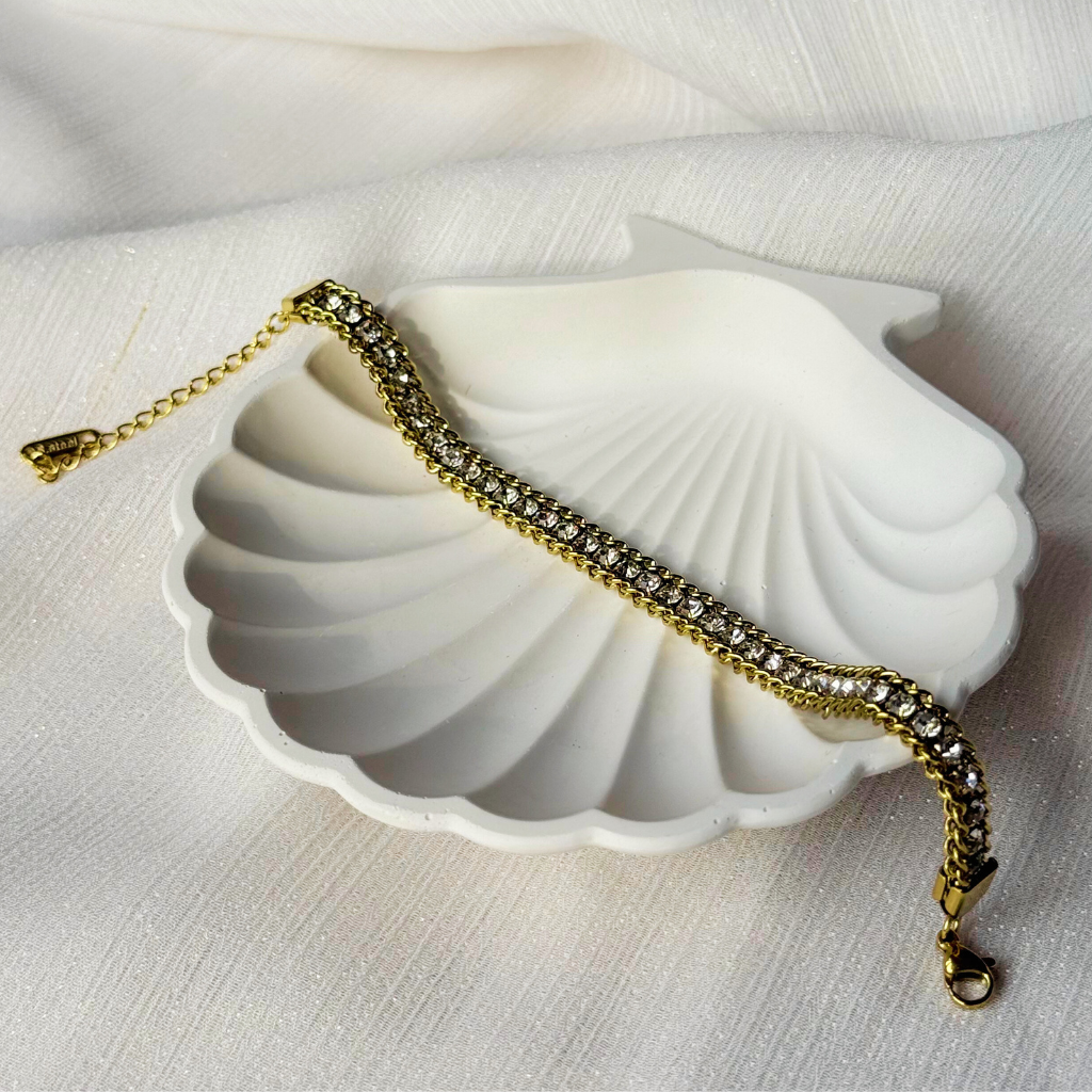 Golden Luxe Tennis Gold Bracelet