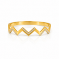 Zigzag Gold Bangle