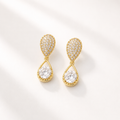 Crystal Gold Earrings