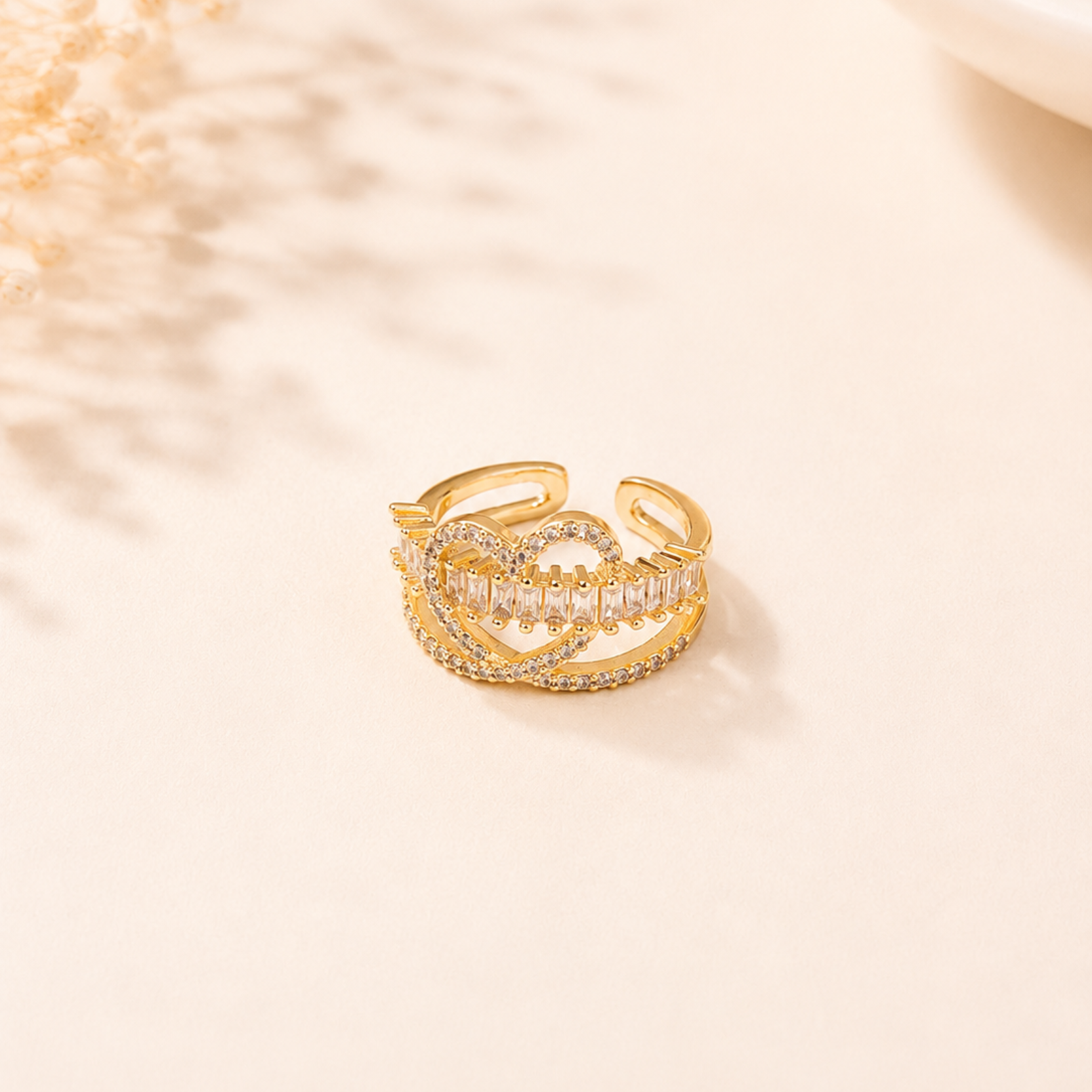 Heartline Diamond Ring