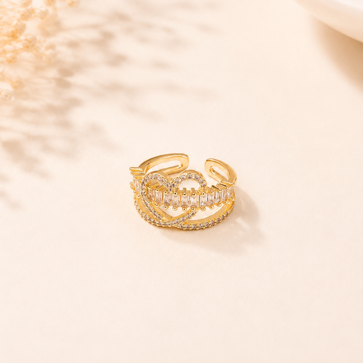 Heartline Diamond Ring