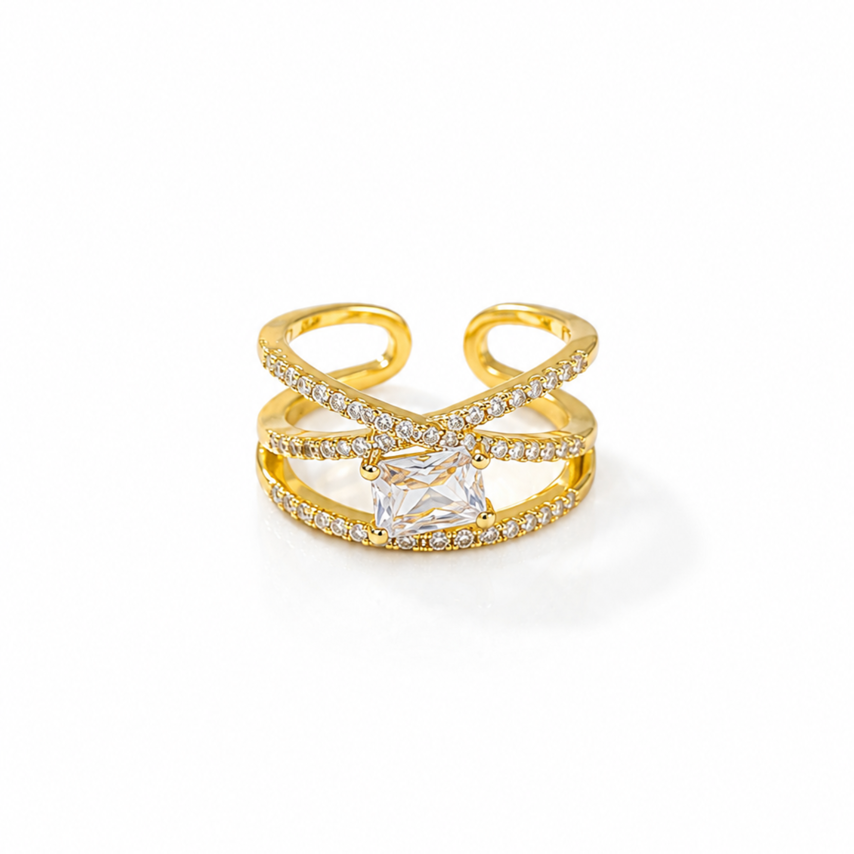 Orbit Crystal Ring