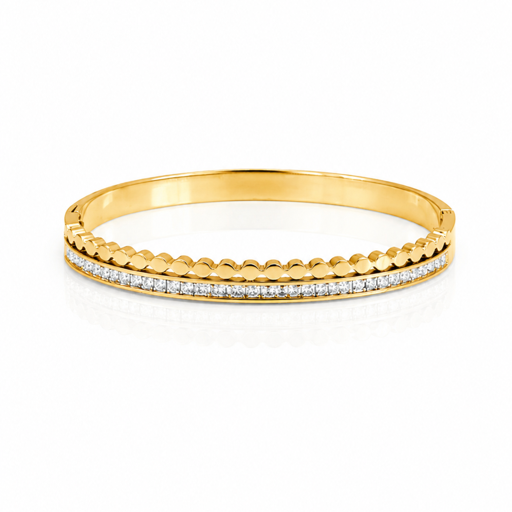 Nova Edge Gold Bangle