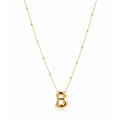 B Letter Gold Necklace