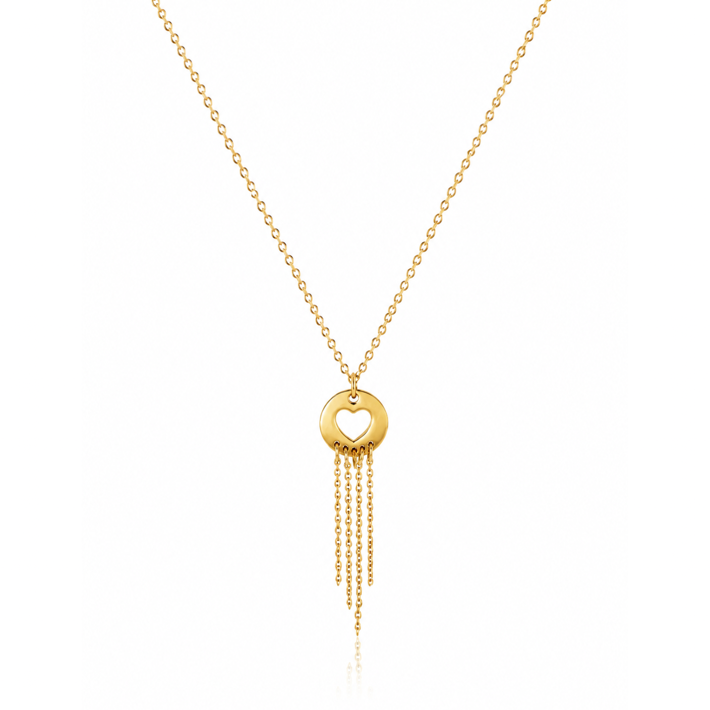 Hanging Heart Chain Necklace