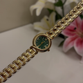 Vintage Emerald Gold Watch