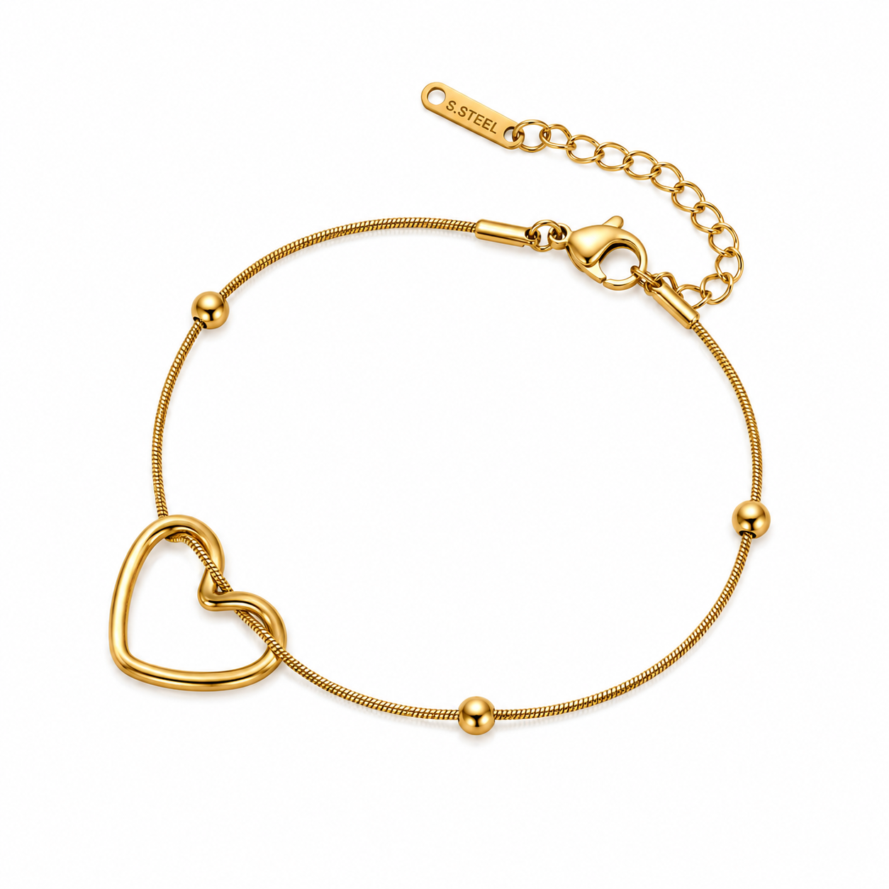 Golden Heart Bracelet