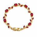 Red Tulip Gold Bracelet