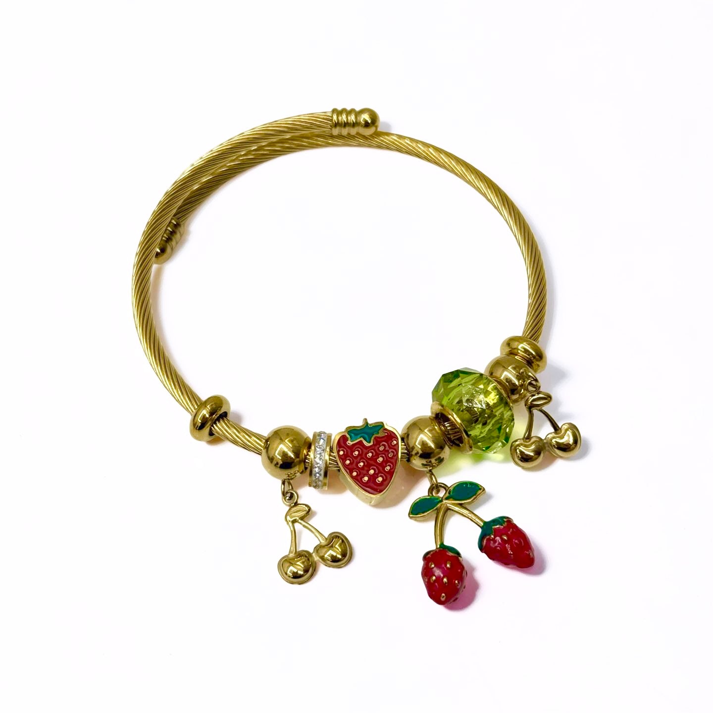 Cherry Berry Charm Bracelet