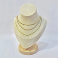 Triple Layered Snake Chain Gold Necklace