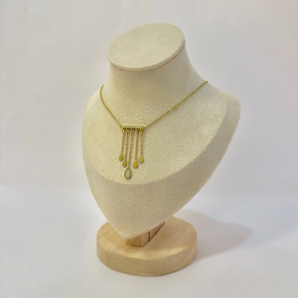 Raindrop Gold Necklace