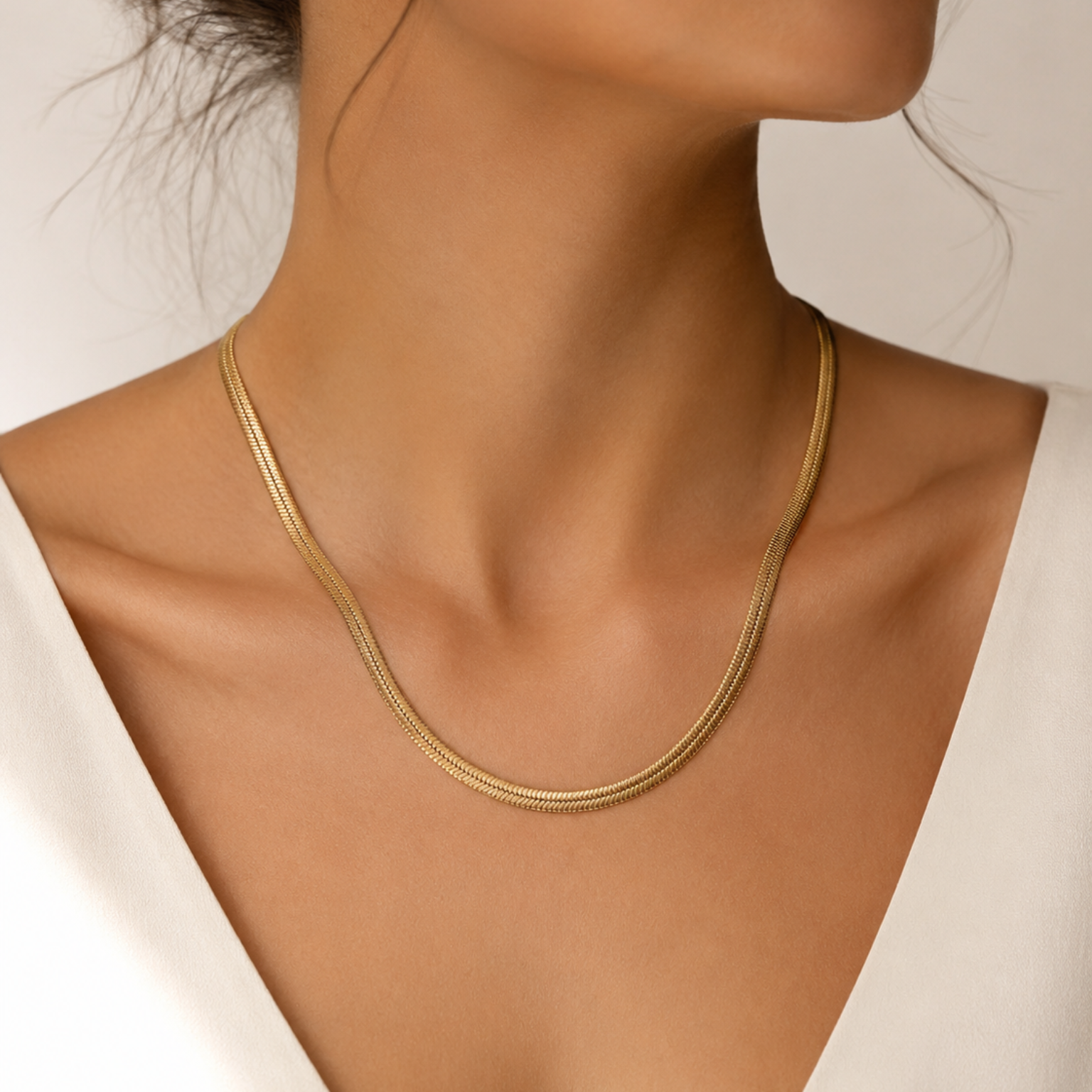 Snake Chain Gold Necklace