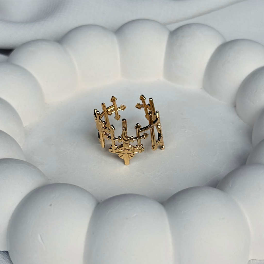 Arrow Cluster Adjustable Ring