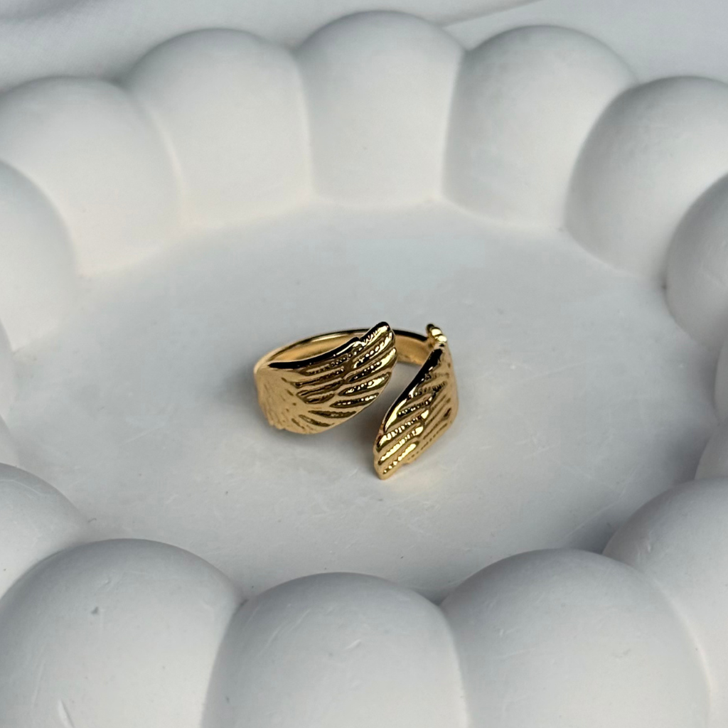 Angel Wing Adjustable Ring