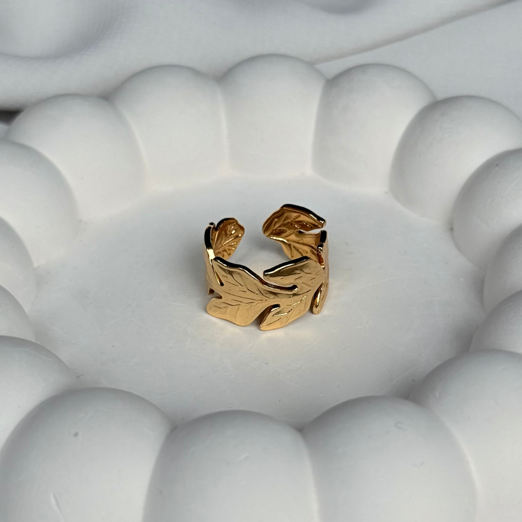 Leaf Cluster Adjustable Ring