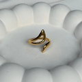 Fluid Wave Adjustable Ring