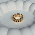Leaf Pattern Adjustable Ring