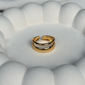 Double Band Minimal Adjustable Ring