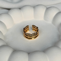 Dual Layer Chain Adjustable Ring
