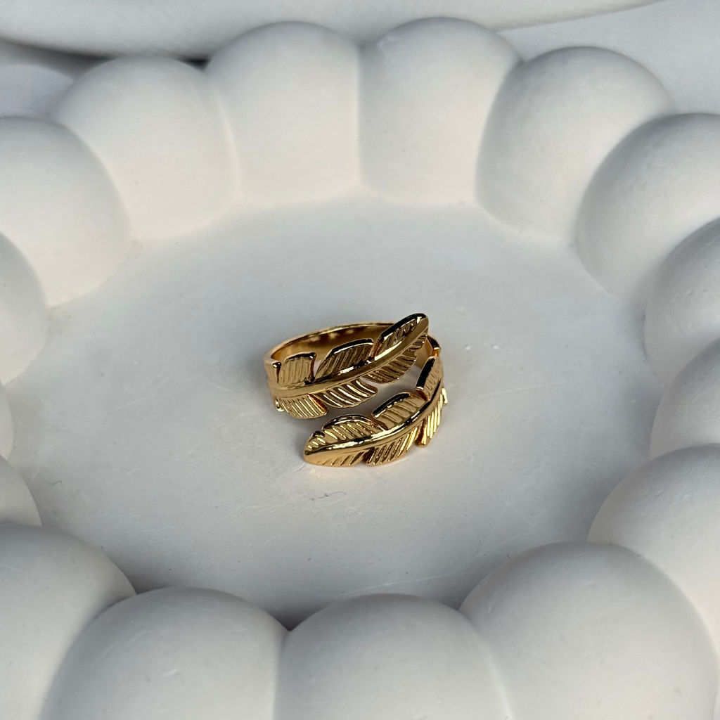 Feather Wrap Adjustable Ring