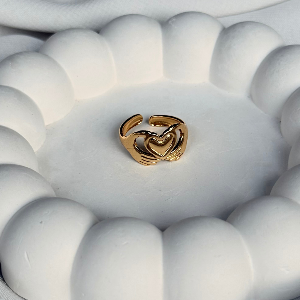 Heart Embrace Adjustable Ring