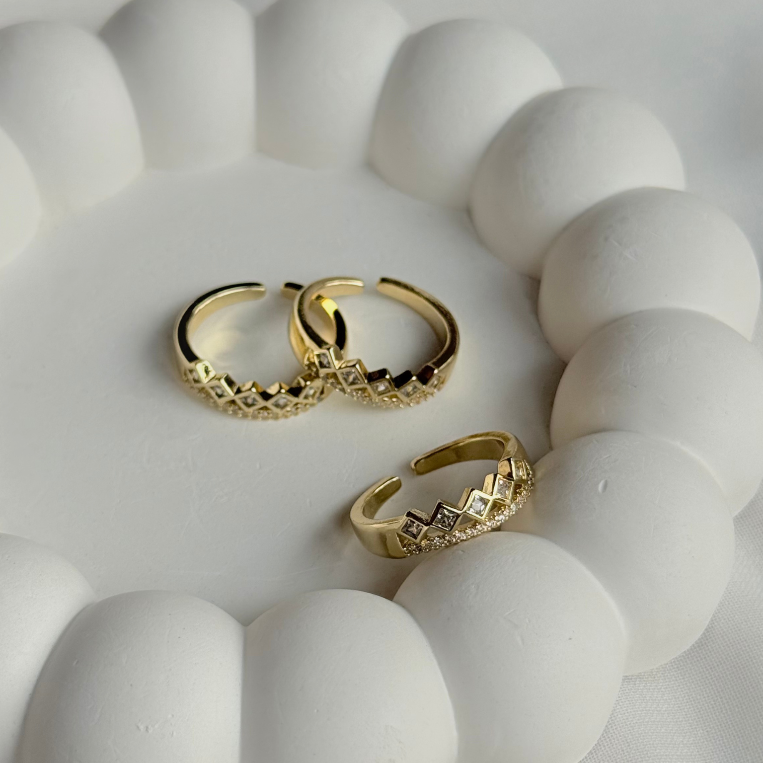 Zig Zag Diamond Ring