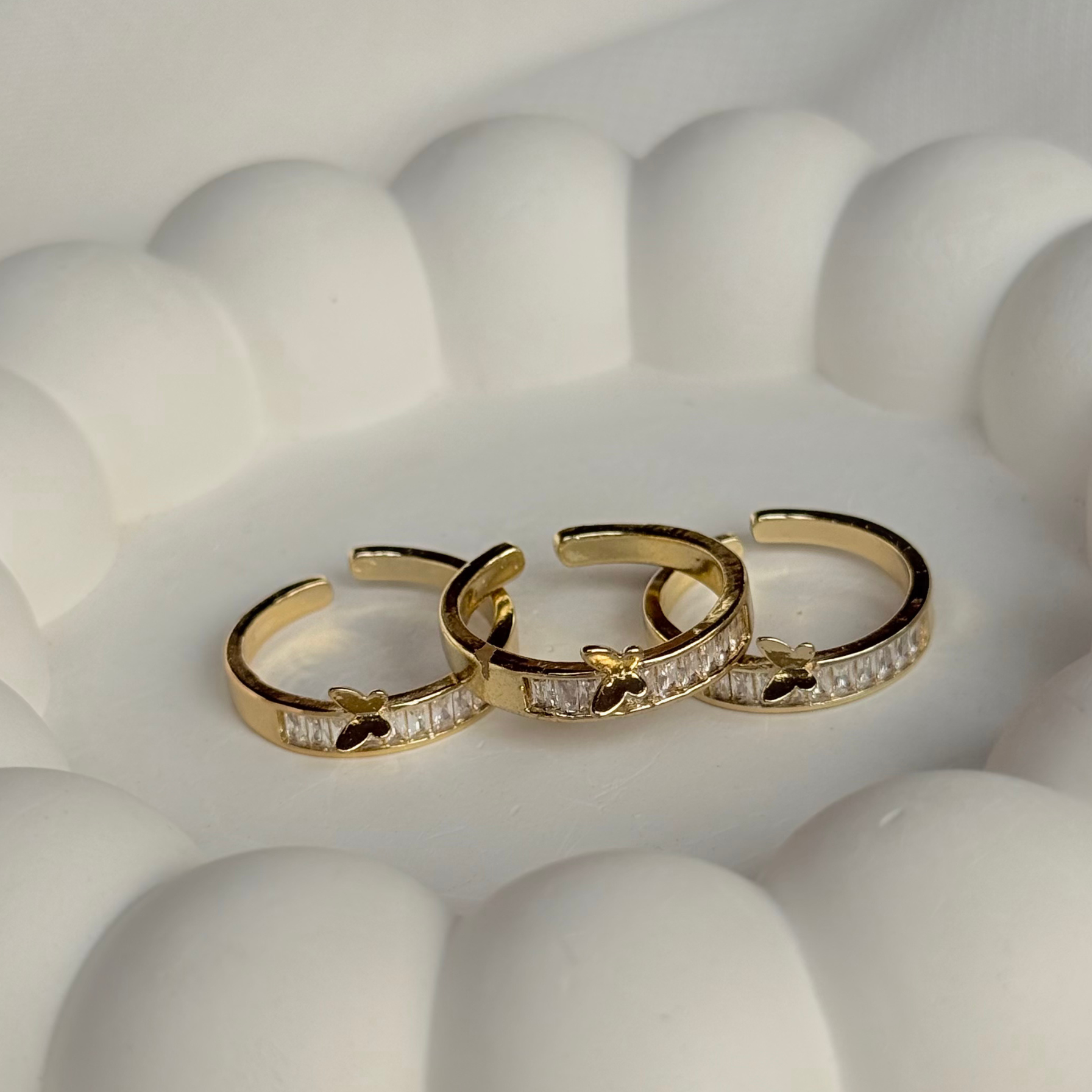 Baguette Butterfly Ring