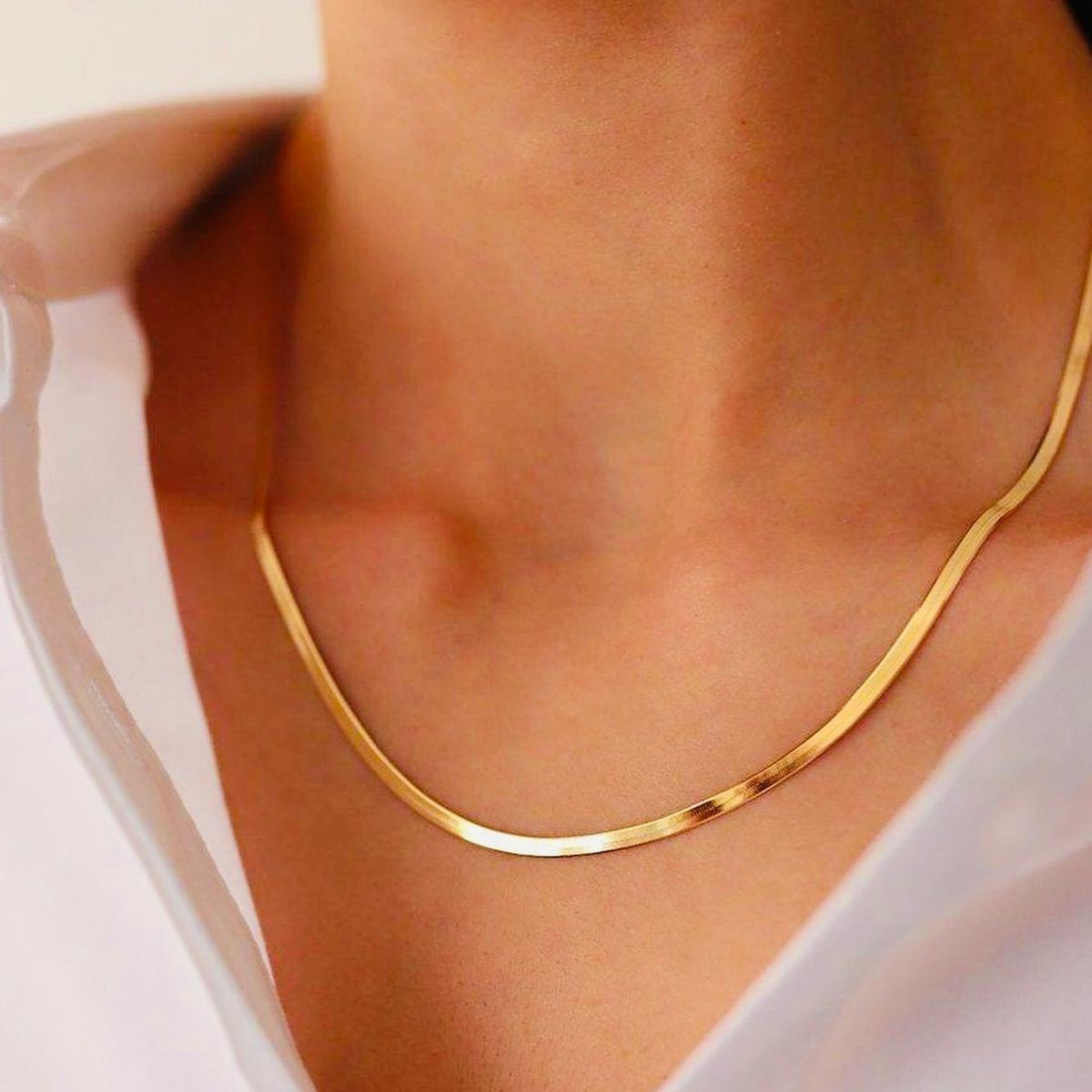 Snake Chain Gold Necklace