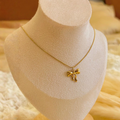 Bow Gold Necklace