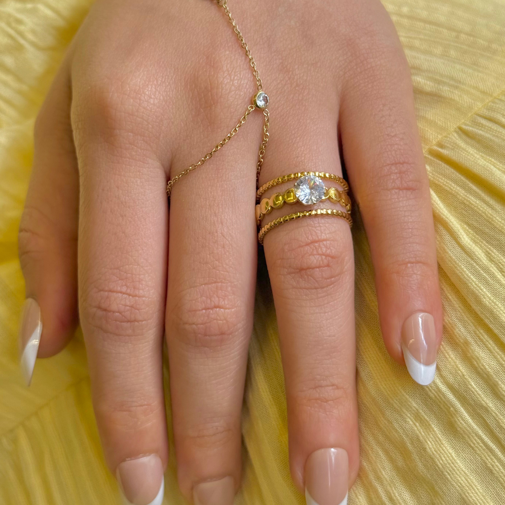 Luna Classic Chain Gold Ring