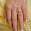 Classic Twist Solitaire Gold Ring