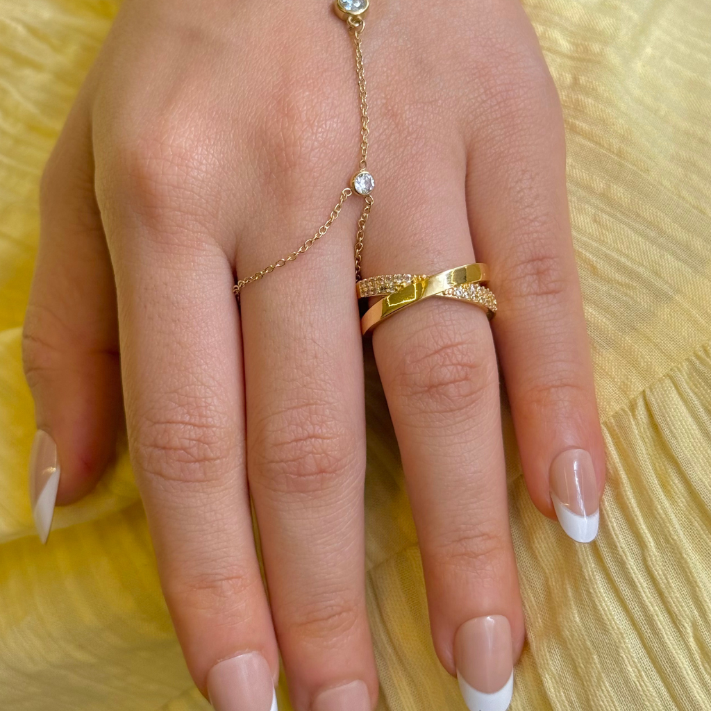 Dual Band Luxe Gold Ring