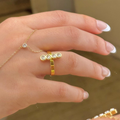 Stone Bar Gold Ring