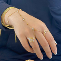 Celeste Gold Hand Chain