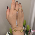 Floral Tennis God Hand Chain